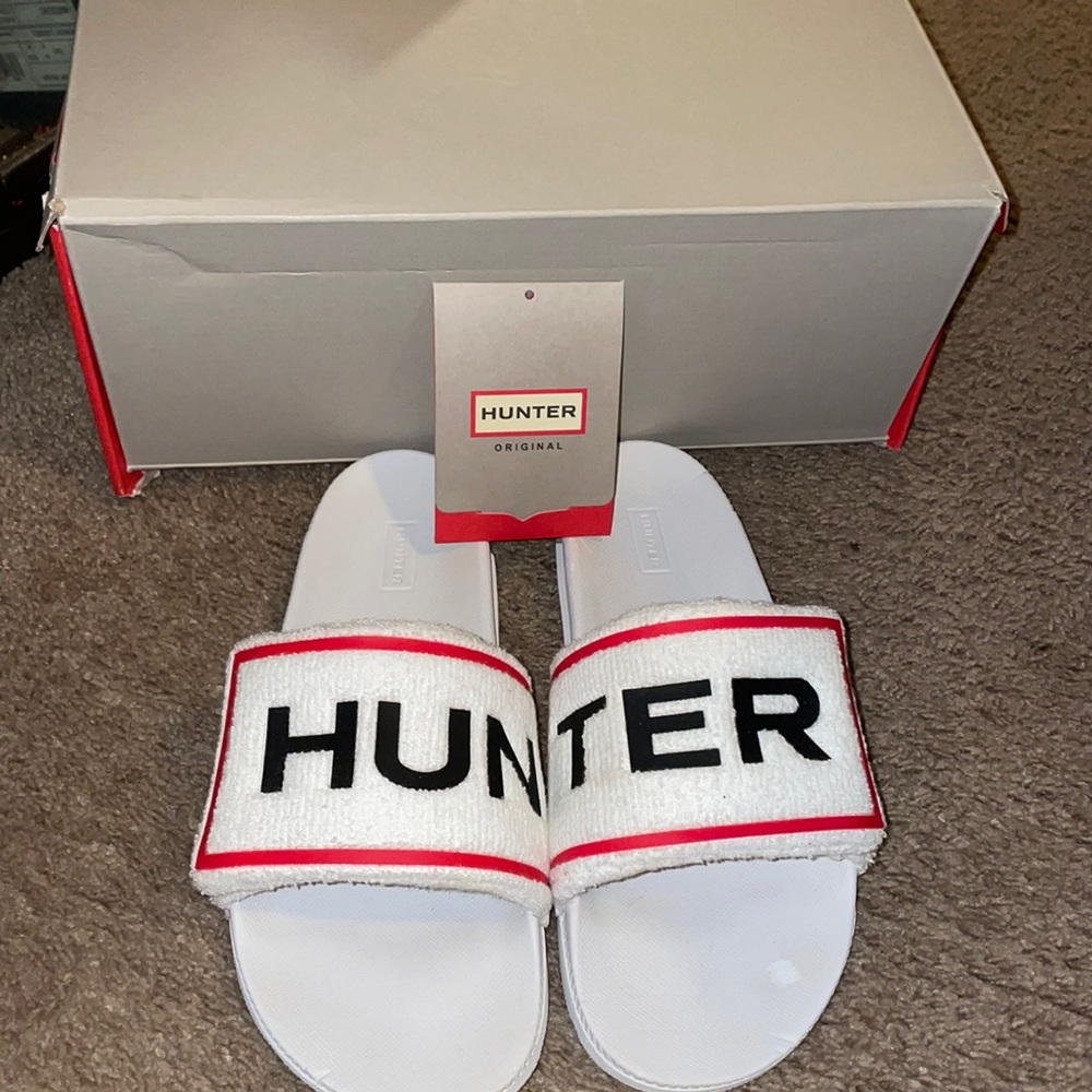 Hunter Terry Cloth Slides